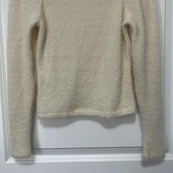 Zara Kids girls cream long sleeve fuzzy sweater size 10 - Picture 8 of 9